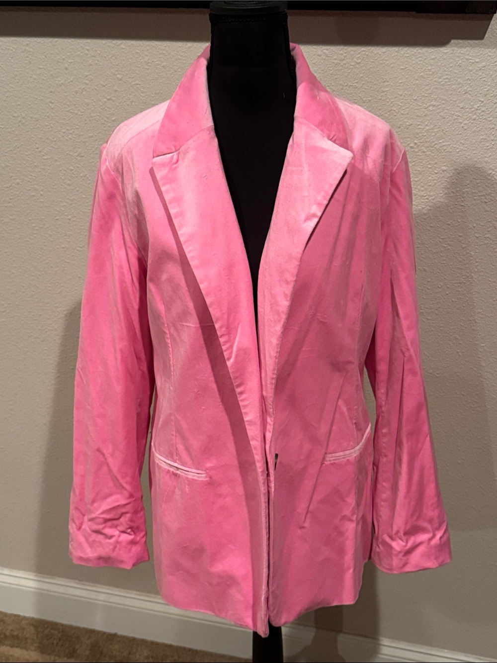 St. John's Bay Pink Velvet Blazer